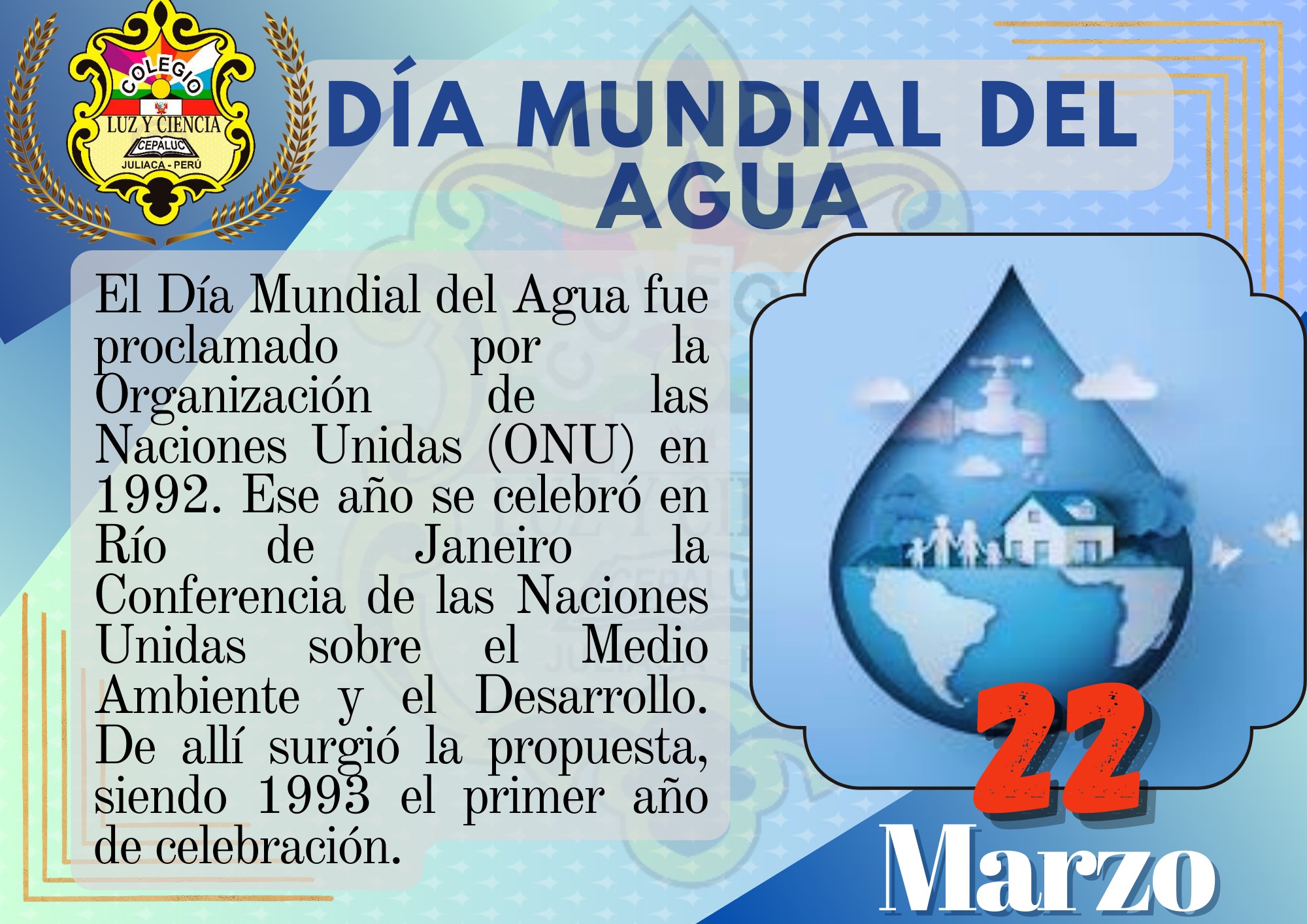 Día Mundial Del Agua Ecourse